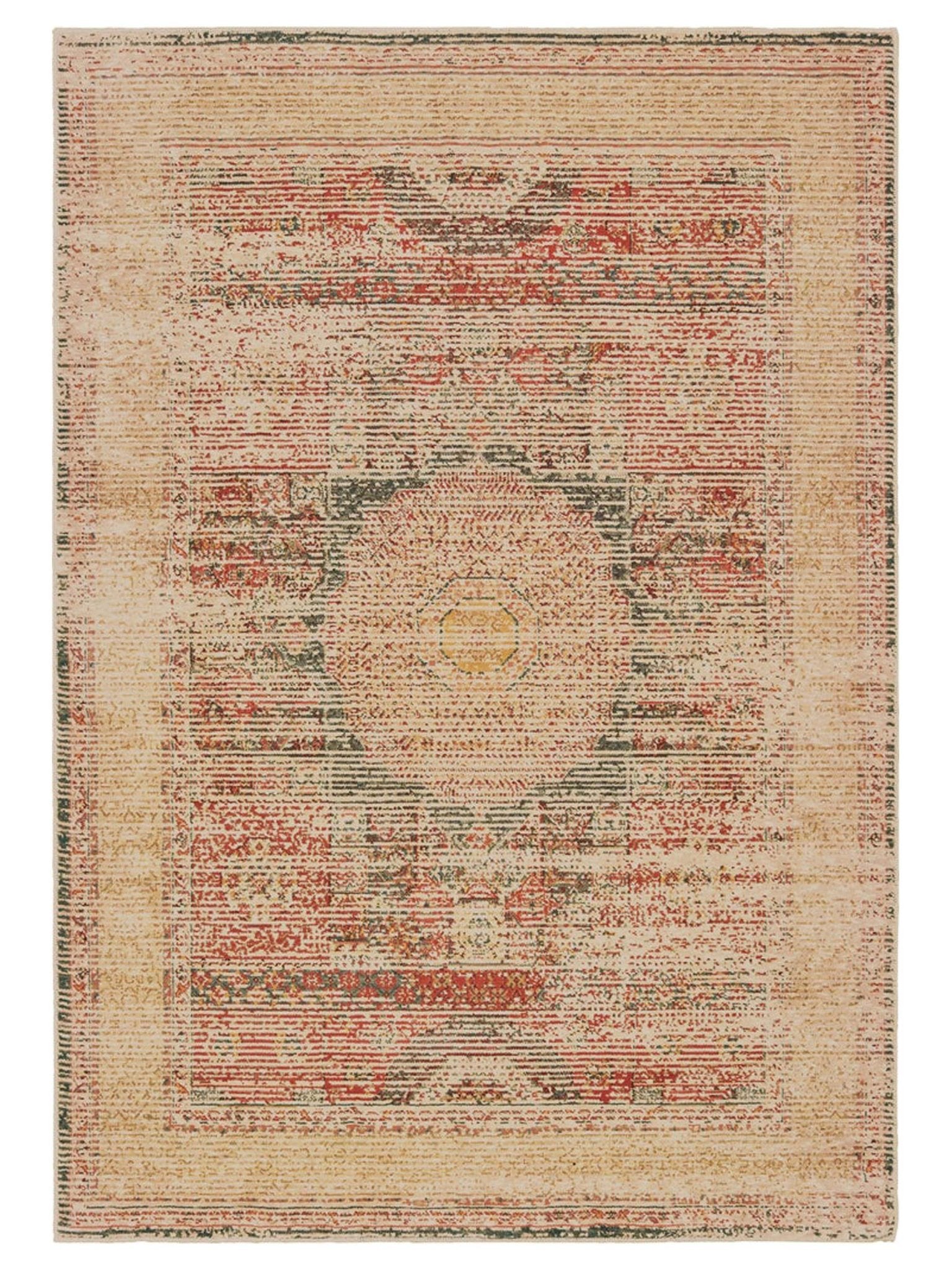 Oriental Weavers TOSCANA 9564A Ivory Orange Casual Machinemade Rug - Rugs - Oriental Weavers - Atlanta Designer Rugs