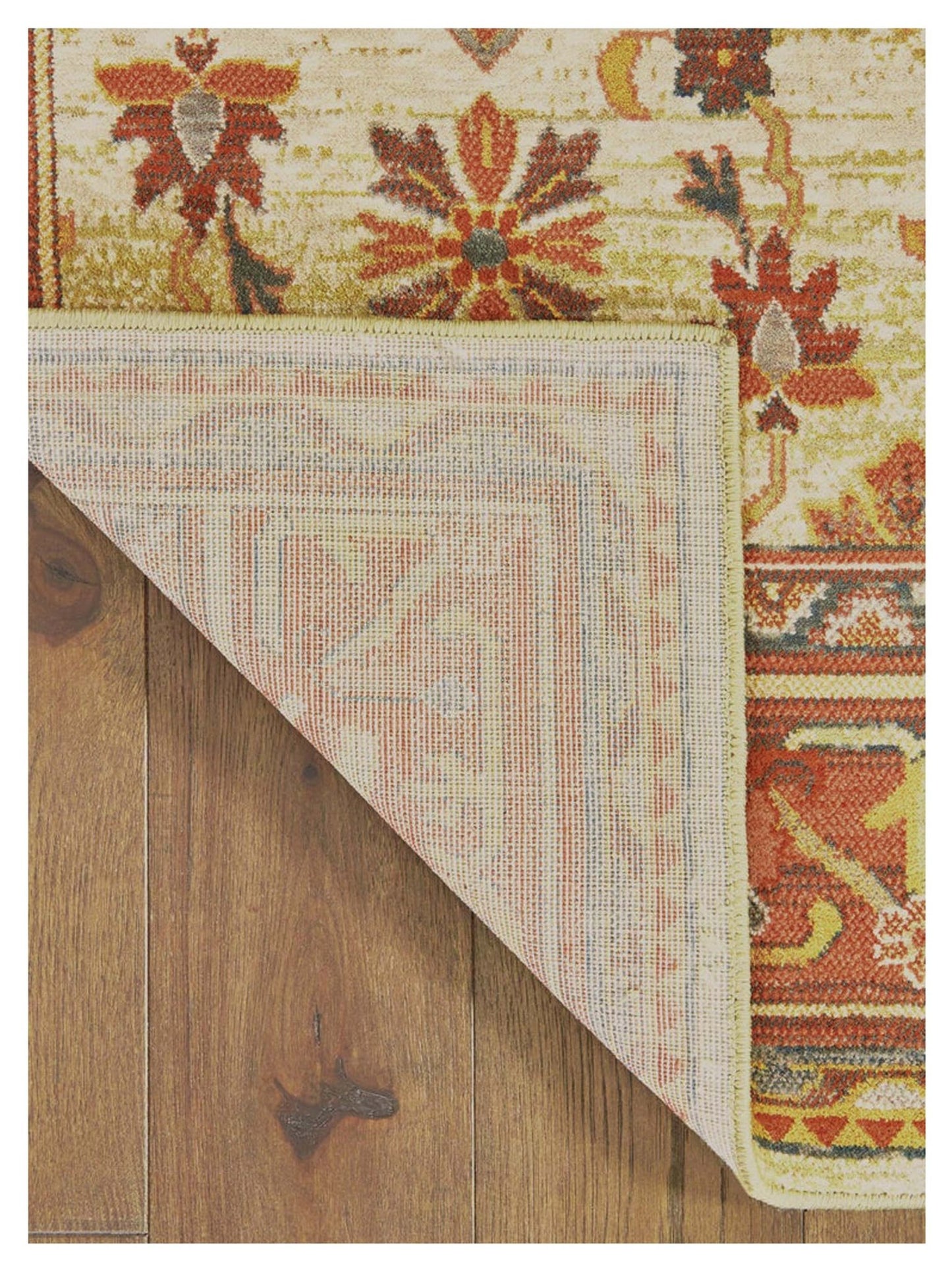 Oriental Weavers TOSCANA 9570A Ivory Orange Casual Machinemade Rug - Rugs - Oriental Weavers - Atlanta Designer Rugs