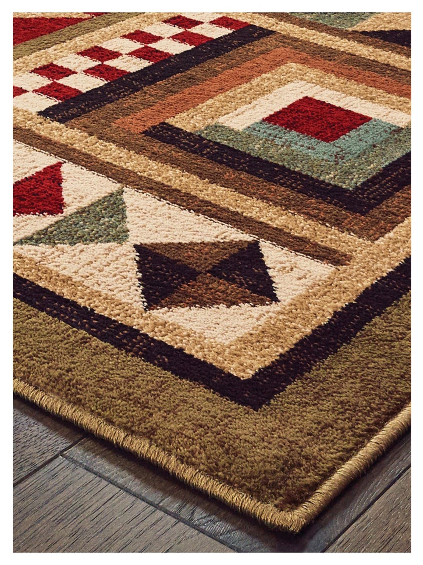 Oriental Weavers WOODLANDS 9596A Brown Multi Casual Machinemade Rug - Rugs - Oriental Weavers - Atlanta Designer Rugs