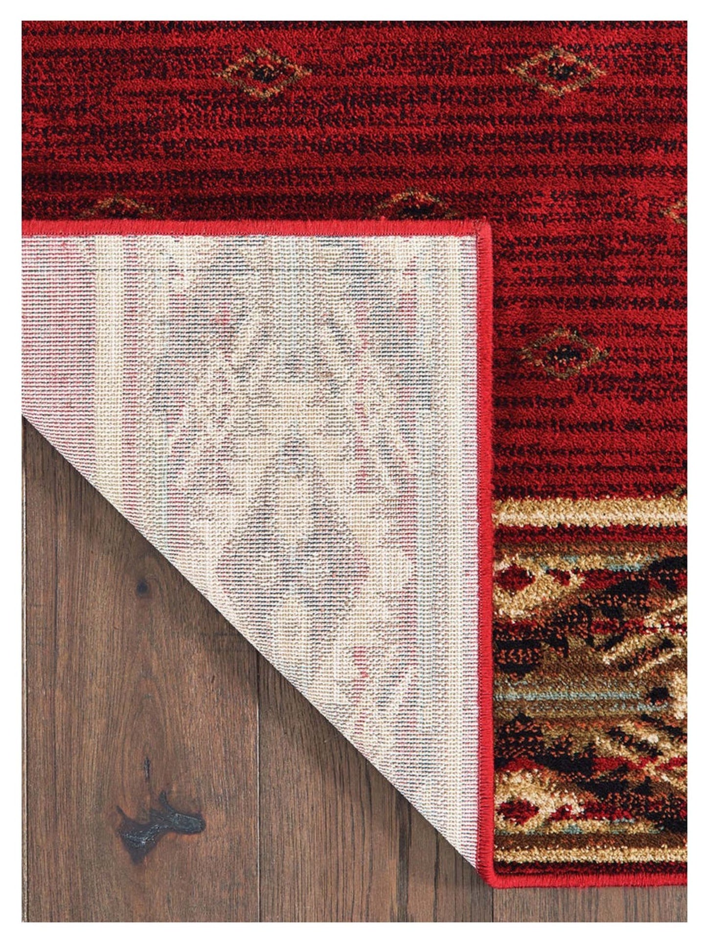 Oriental Weavers WOODLANDS 9652C Red Gold Casual Machinemade Rug - Rugs - Oriental Weavers - Atlanta Designer Rugs