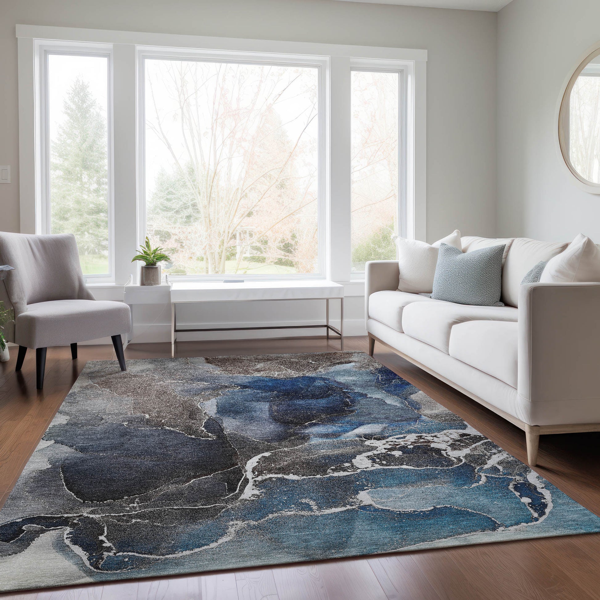 Dalyn Rugs Odyssey OY3 Blue Transitional Rug - Rugs - Dalyn Rugs - Atlanta Designer Rugs