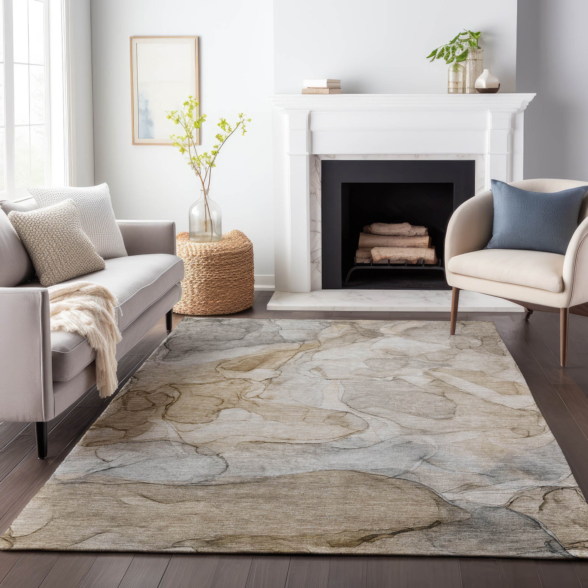 Dalyn Rugs Odyssey OY8 Brown Transitional Rug - Rugs - Dalyn Rugs - Atlanta Designer Rugs