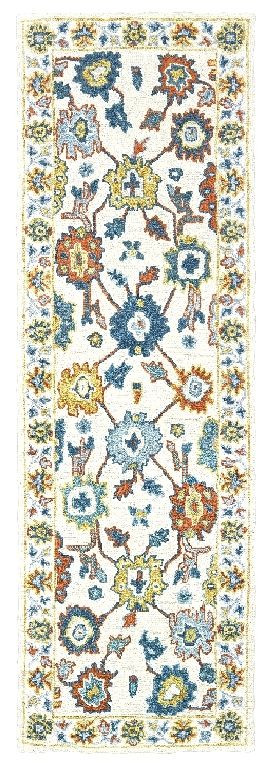 Oriental Weavers ZAHRA 75507 Ivory Gold Casual Tufted Rug