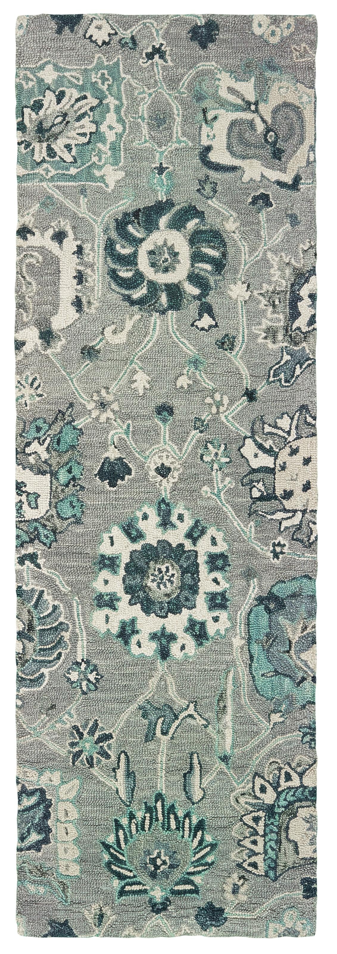 Oriental Weavers ZAHRA 75508 Grey Blue Casual Tufted Rug