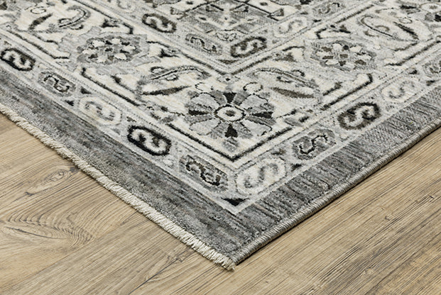 Oriental Weavers Chamberlain CH10L Grey Grey Traditional Machine-Print Rug