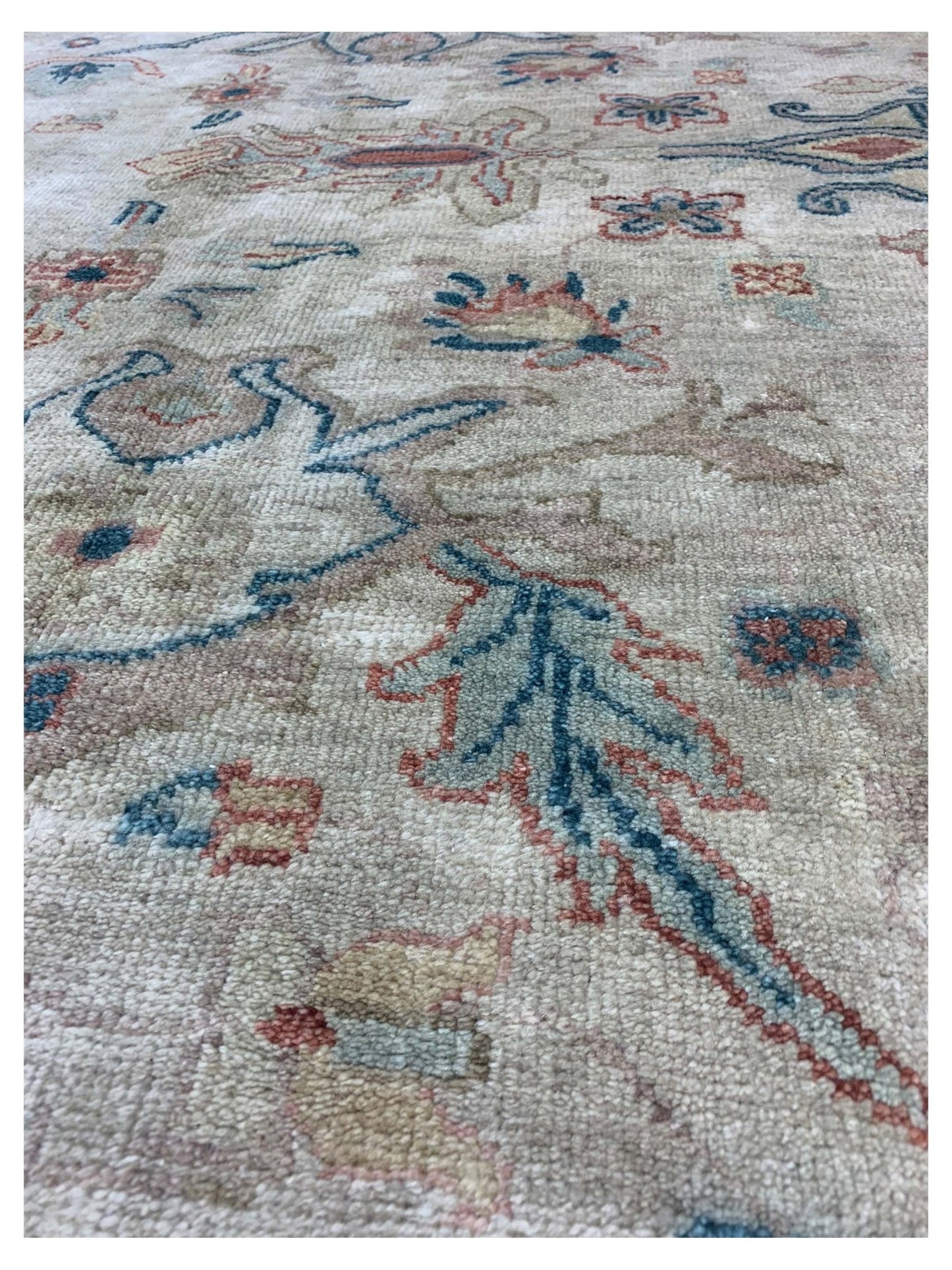 Artisan Priscilla Beige Rust Traditional Knotted Rug - Rugs - Artisan - Atlanta Designer Rugs