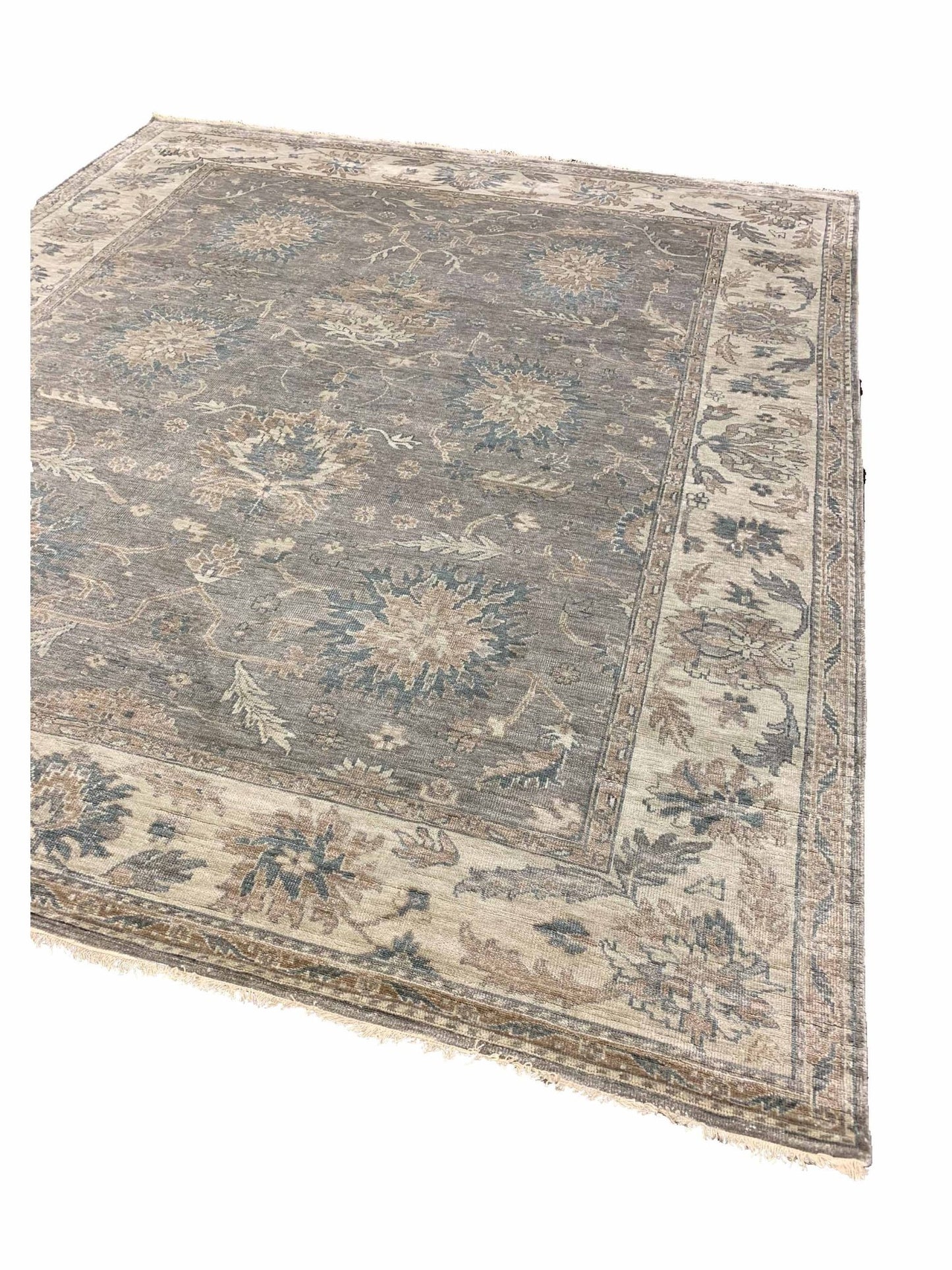 Artisan Emma Lt.Grey Ivory Traditional Knotted Rug - Rugs - Artisan - Atlanta Designer Rugs