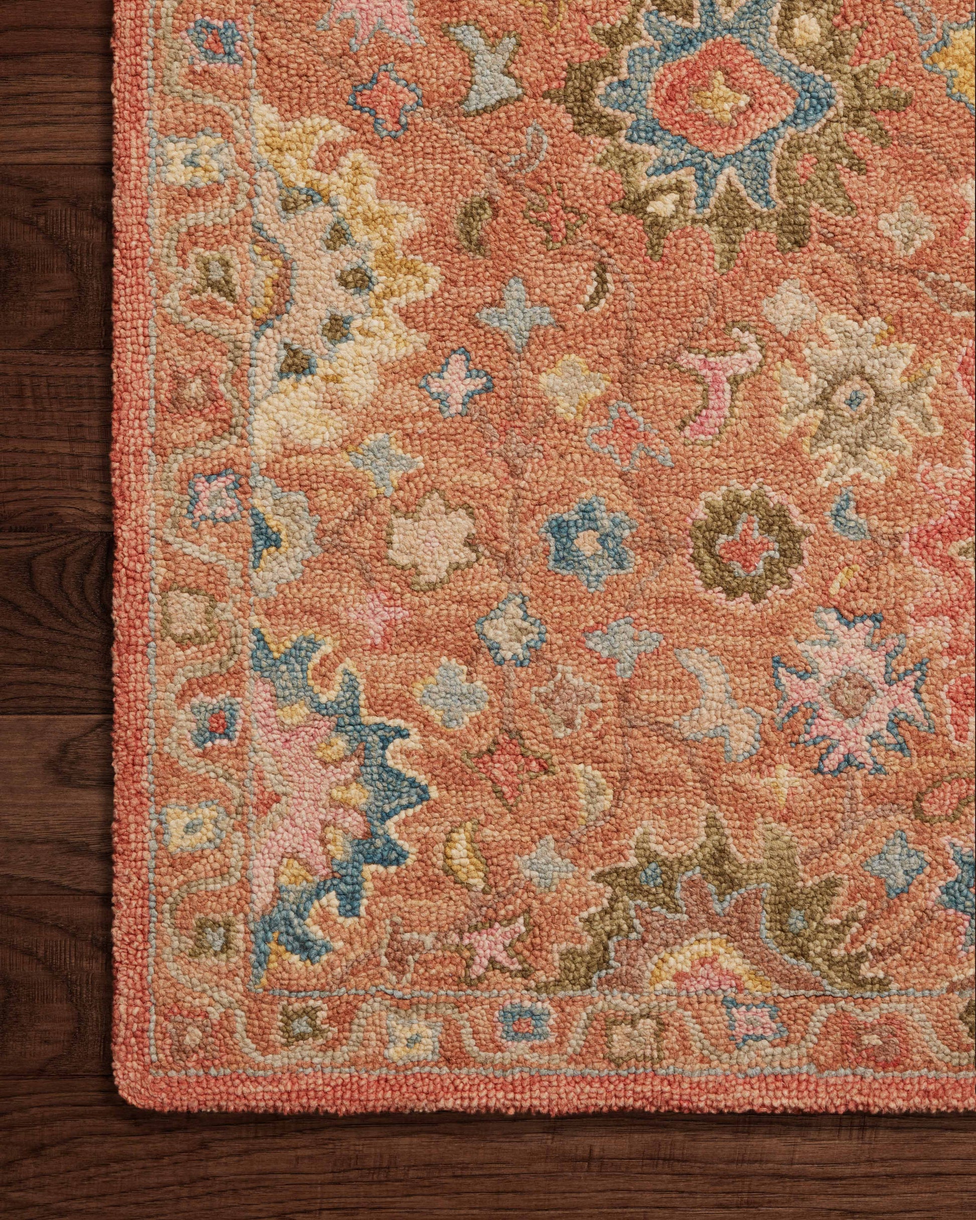 Loloi PADMA PMA-05 Terracotta Multi Transitional Hooked Rug