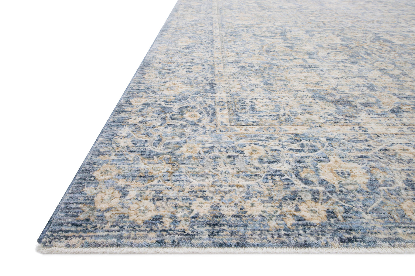 Loloi PANDORA PAN-01 Blue Gold Traditional Power Loomed Rug