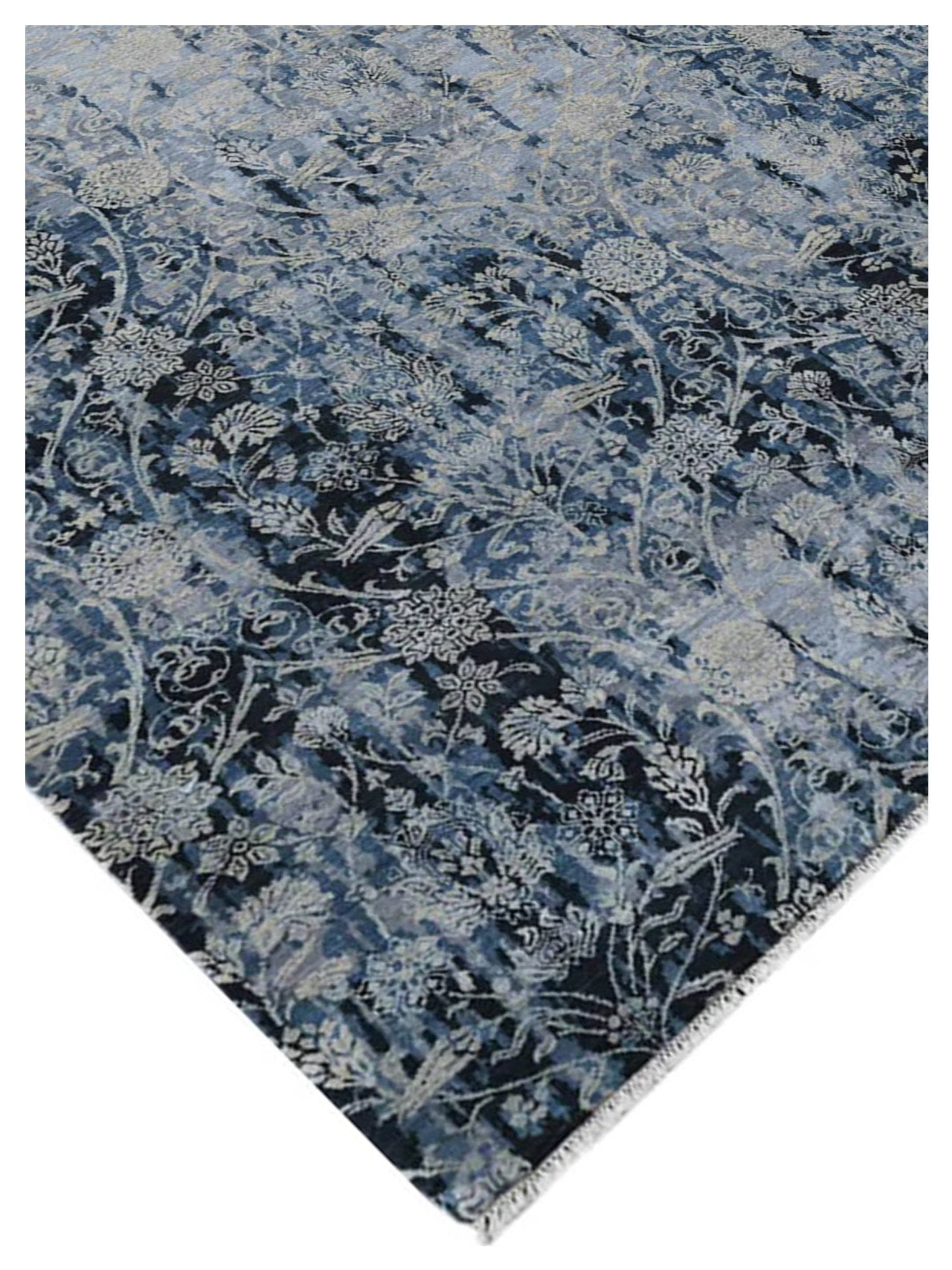 Limited PARKES PA - 563 Water Blue Transitional Knotted Rug - Rugs - Limited - Atlanta Designer Rugs