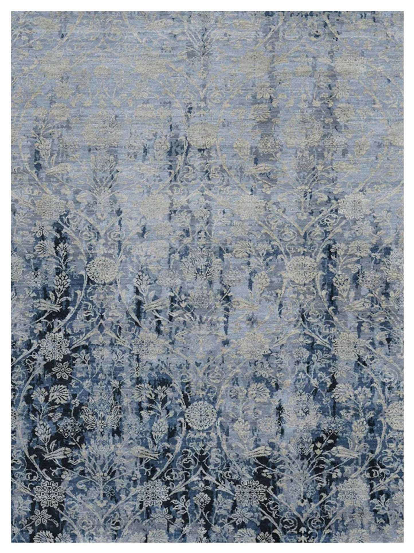 Limited PARKES PA - 563 Water Blue Transitional Knotted Rug - Rugs - Limited - Atlanta Designer Rugs