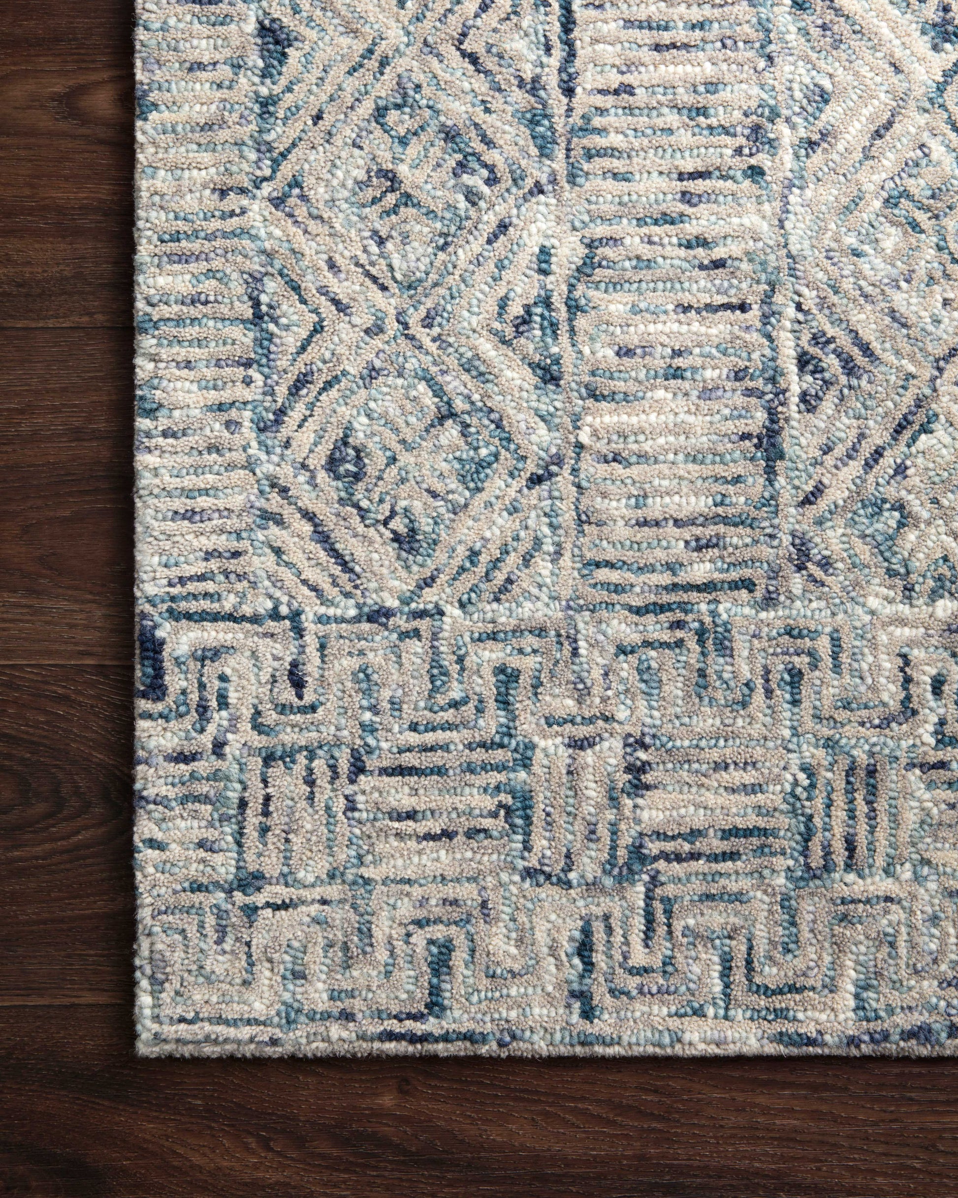 Loloi PEREGRINE PER-04 Ocean Contemporary Hand Tufted Rug