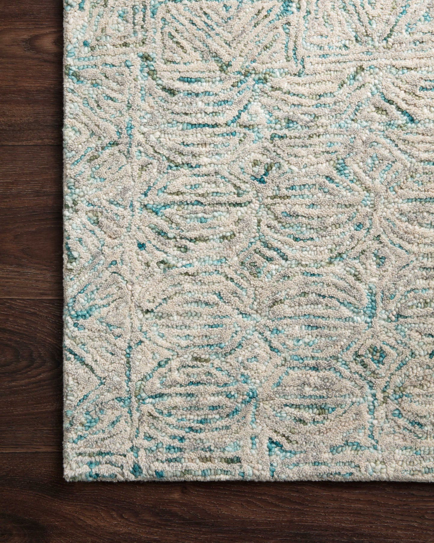 Loloi PEREGRINE PER-05 Aqua Contemporary Hand Tufted Rug