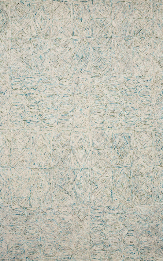 Loloi PEREGRINE PER-05 Aqua Contemporary Hand Tufted Rug