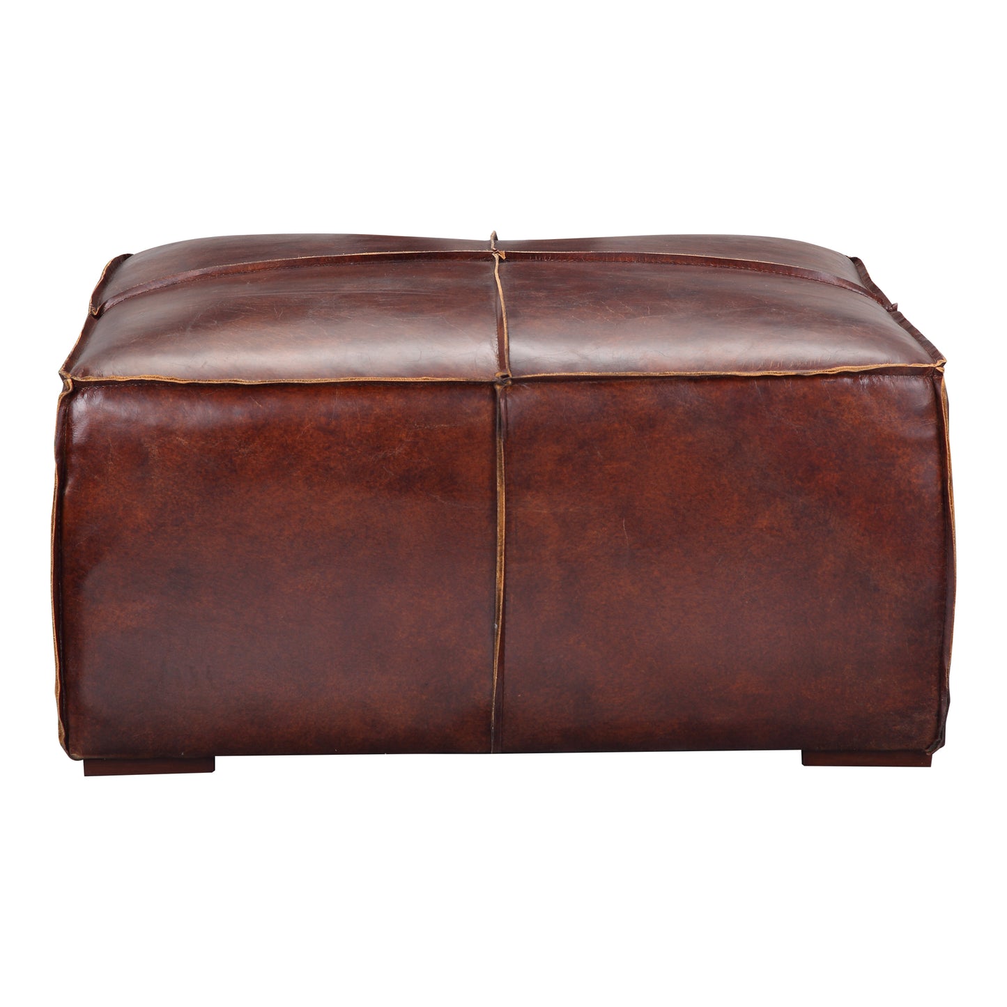 Moes Home Ottomans Kapa Brown Industrial Furniture