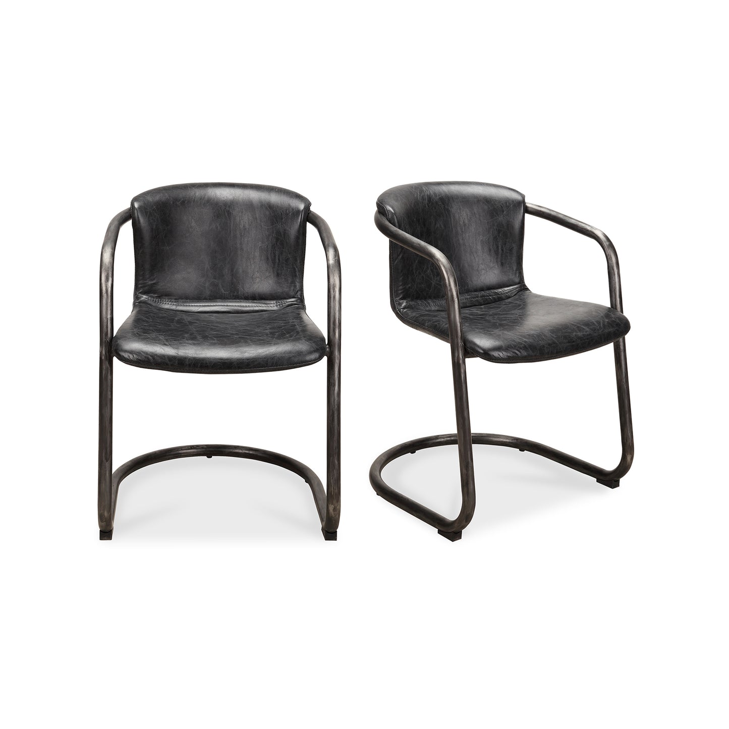 Moes Home Dining Chairs Freeman Black Industrial Furniture