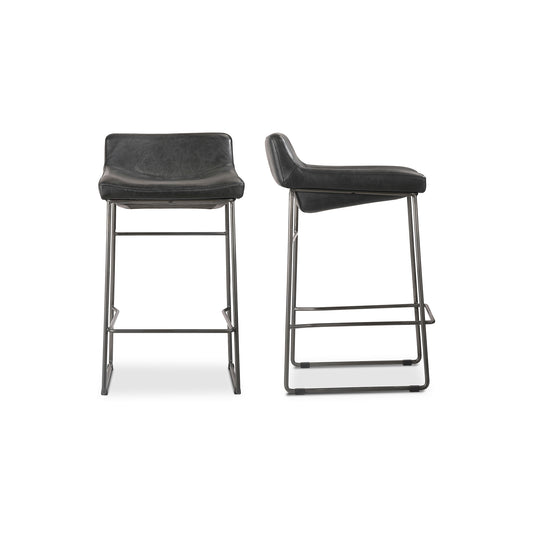 Moes Home Counter Stools Starlet Black Contemporary Furniture