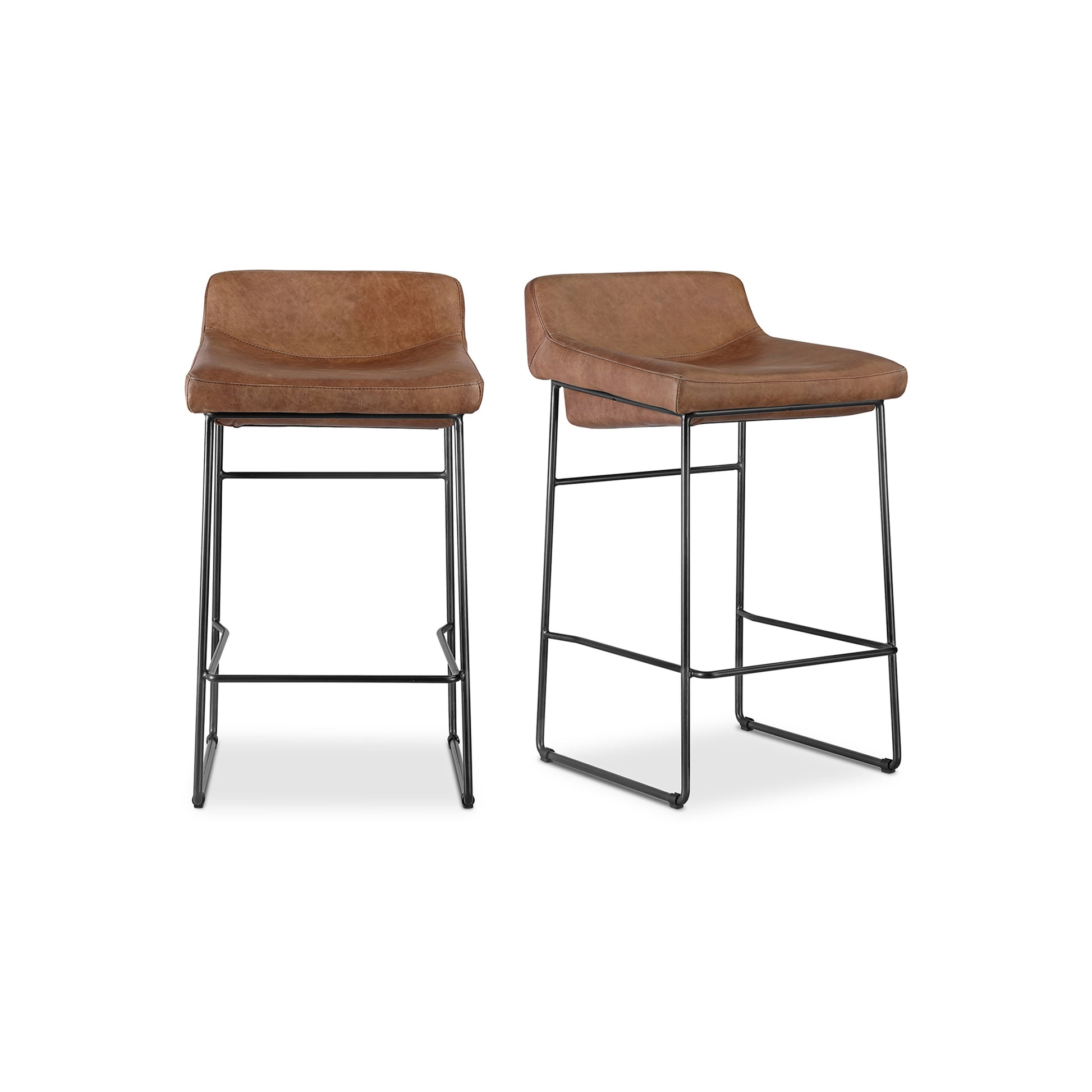 Moes Home Counter Stools Starlet Brown Contemporary Furniture