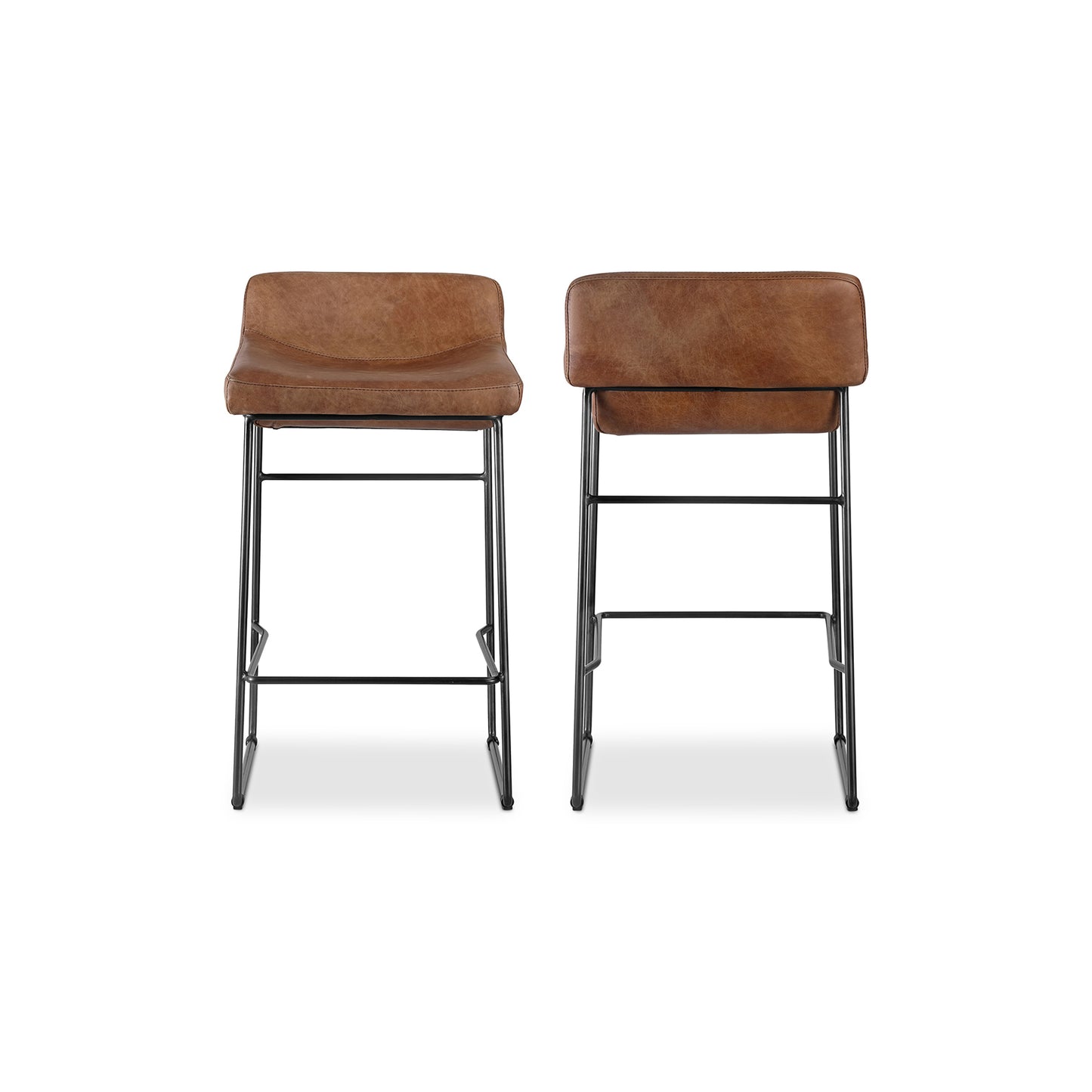 Moes Home Counter Stools Starlet Brown Contemporary Furniture