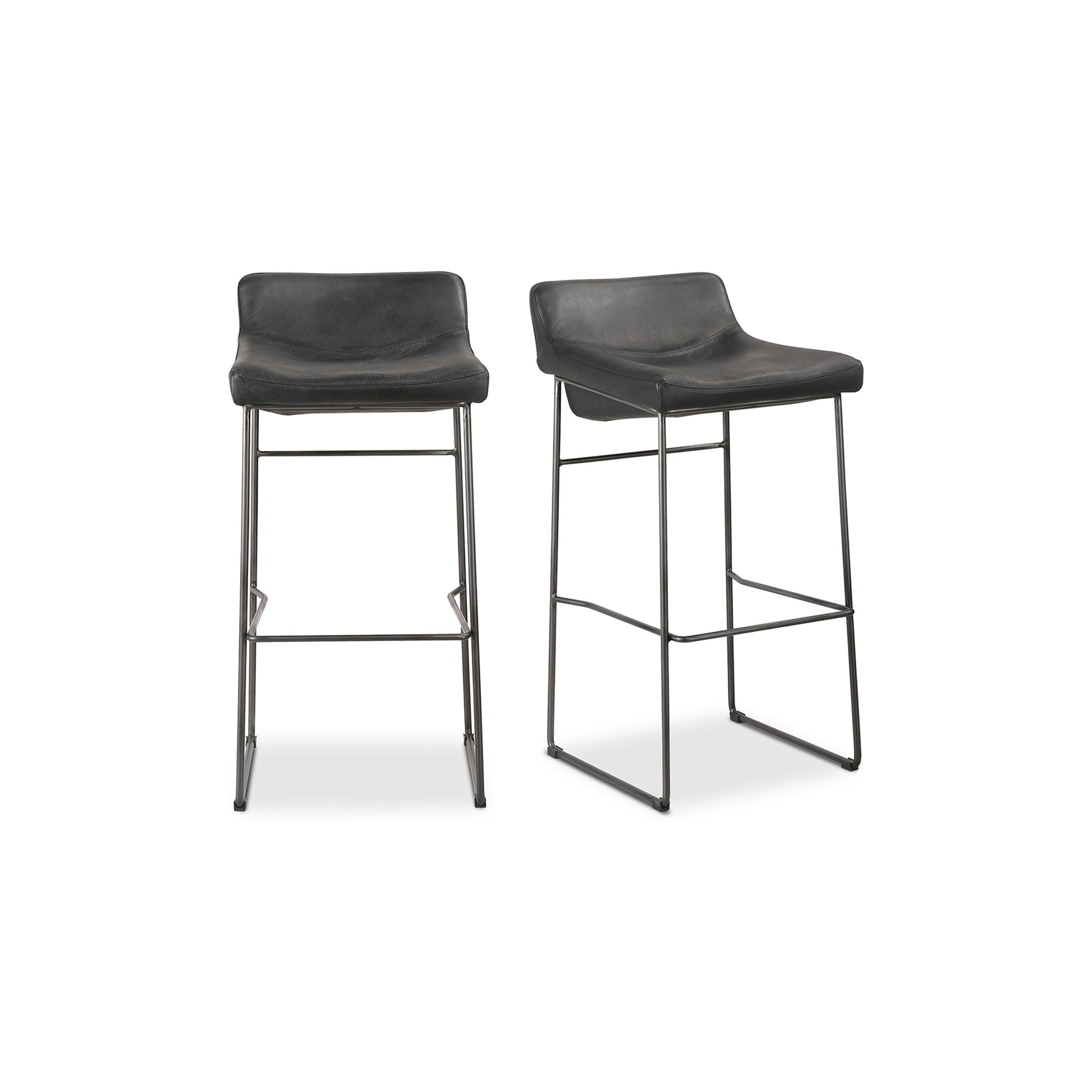 Moes Home Bar Stools Starlet Black Contemporary Furniture