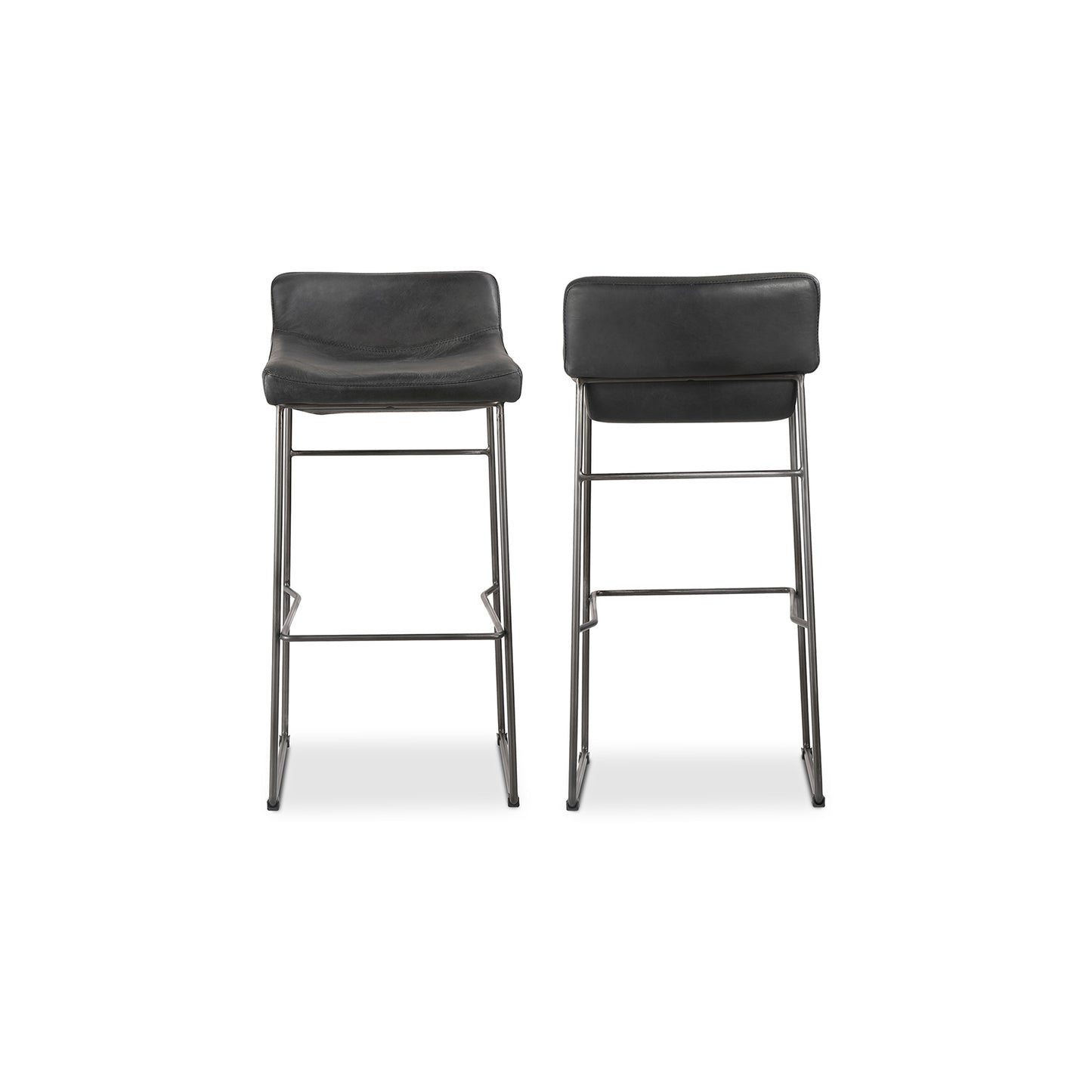 Moes Home Bar Stools Starlet Black Contemporary Furniture