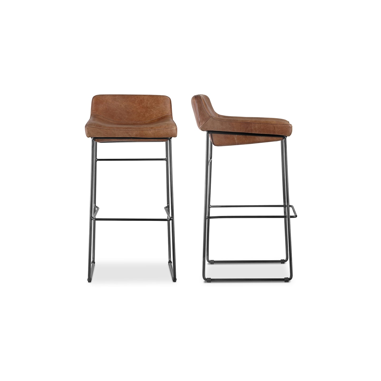 Moes Home Bar Stools Starlet Brown Contemporary Furniture