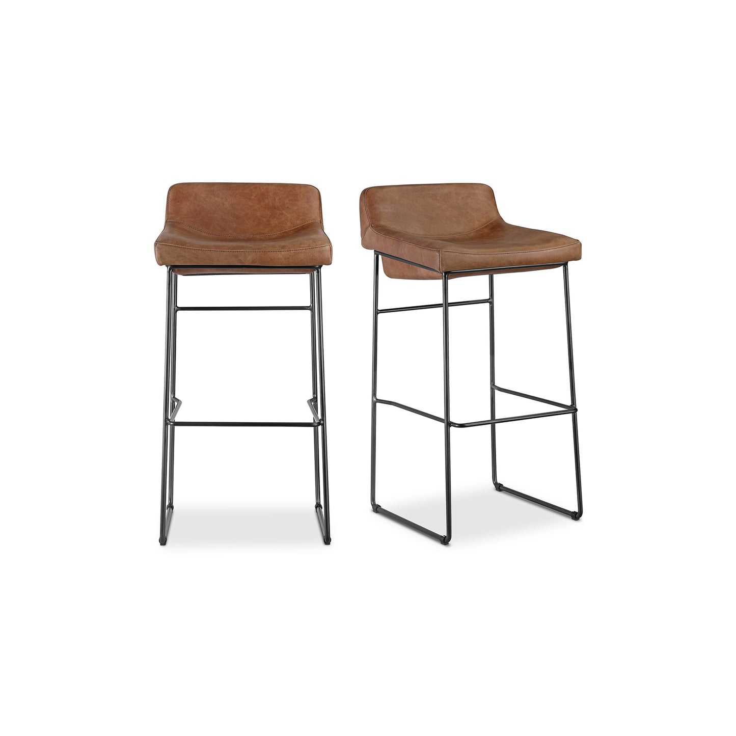 Moes Home Bar Stools Starlet Brown Contemporary Furniture