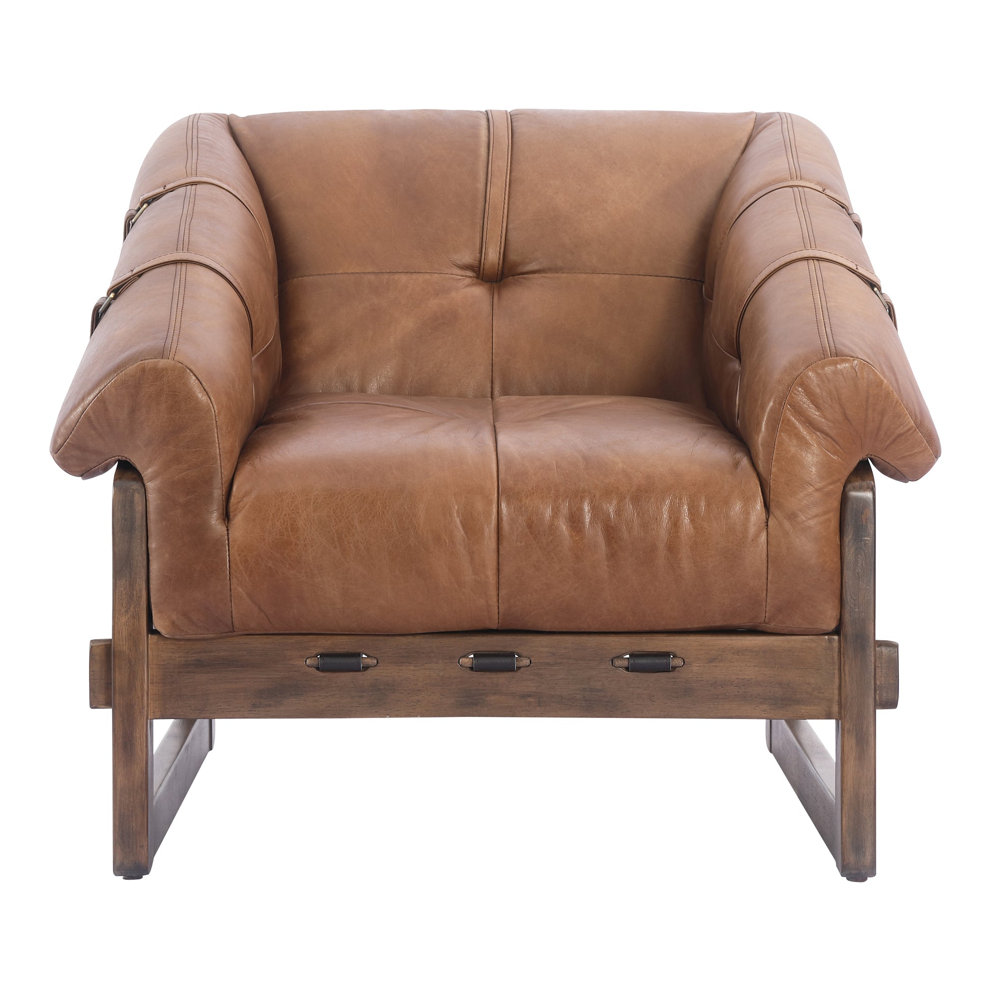 Moes Home Accent Chairs Bellos Brown Mid-Century Modern Furniture