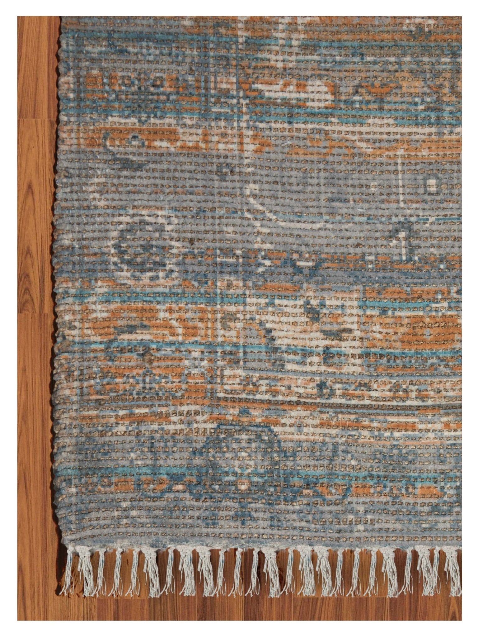 Limited PALMDALE PA - 352 DENIM ORANGE Kilim Woven Rug - Rugs - Limited - Atlanta Designer Rugs