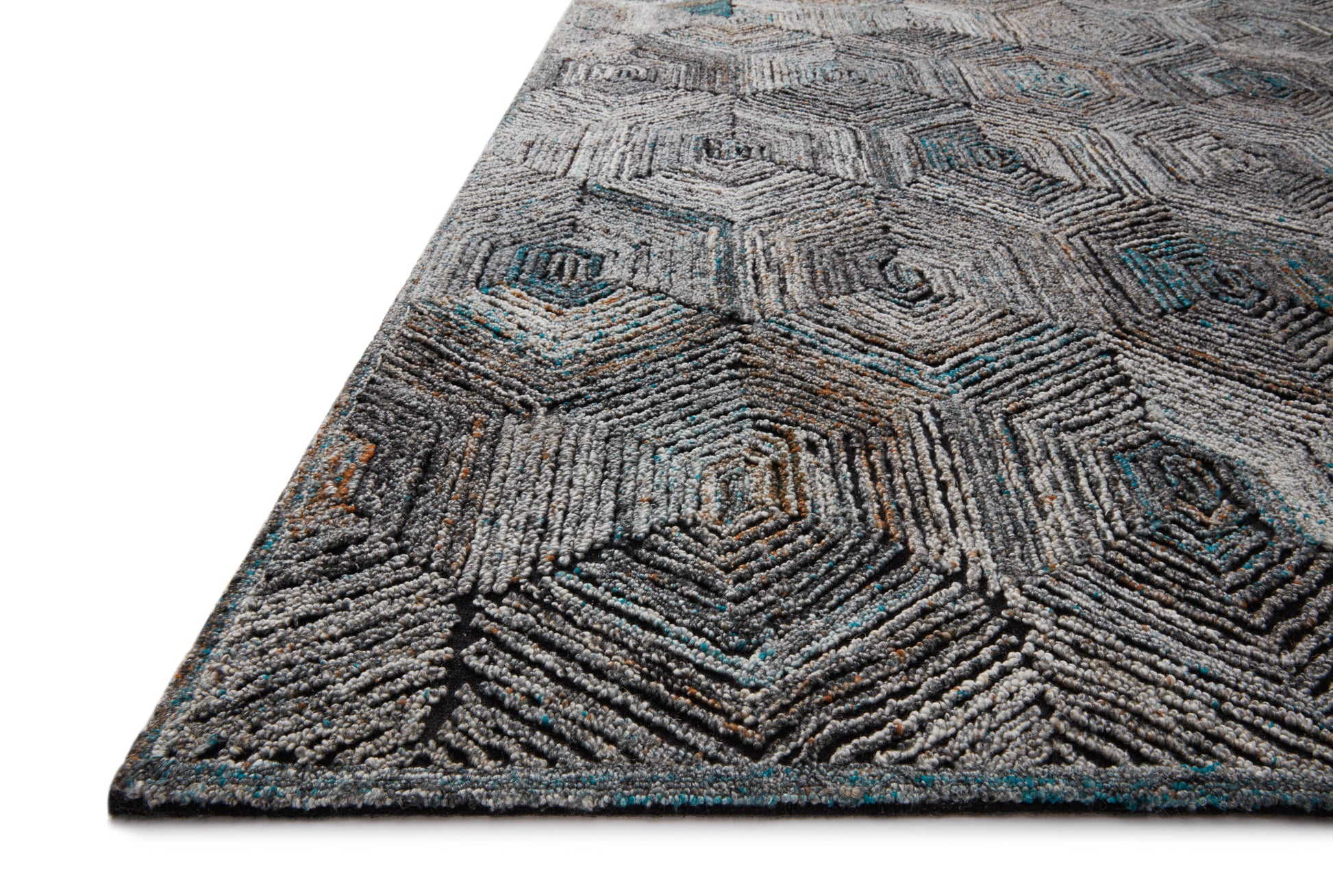 Loloi PRESCOTT PRE-02 Metal Contemporary Hooked Rug