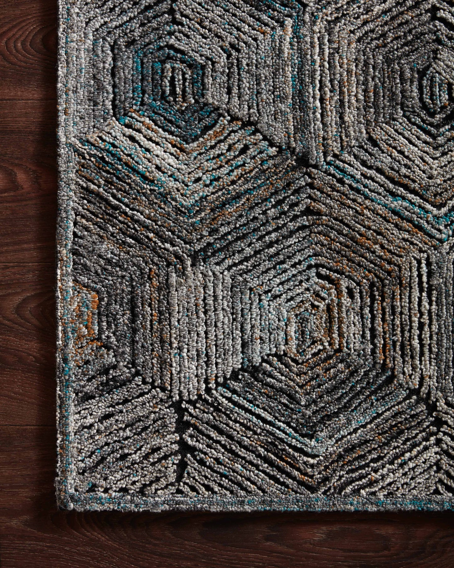 Loloi PRESCOTT PRE-02 Metal Contemporary Hooked Rug