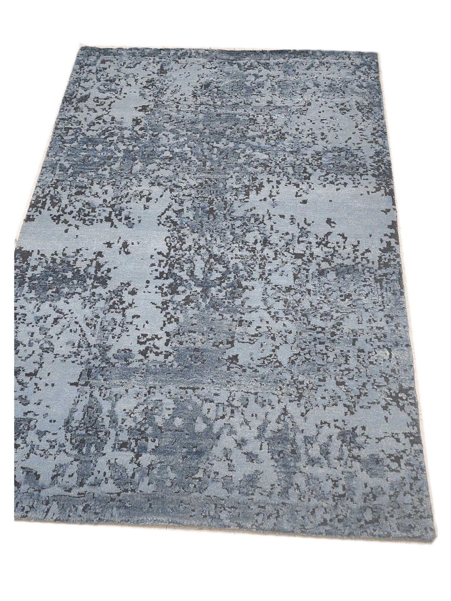 Artisan Bloom Grey Blue Transitional Knotted Rug - Rugs - Artisan - Atlanta Designer Rugs