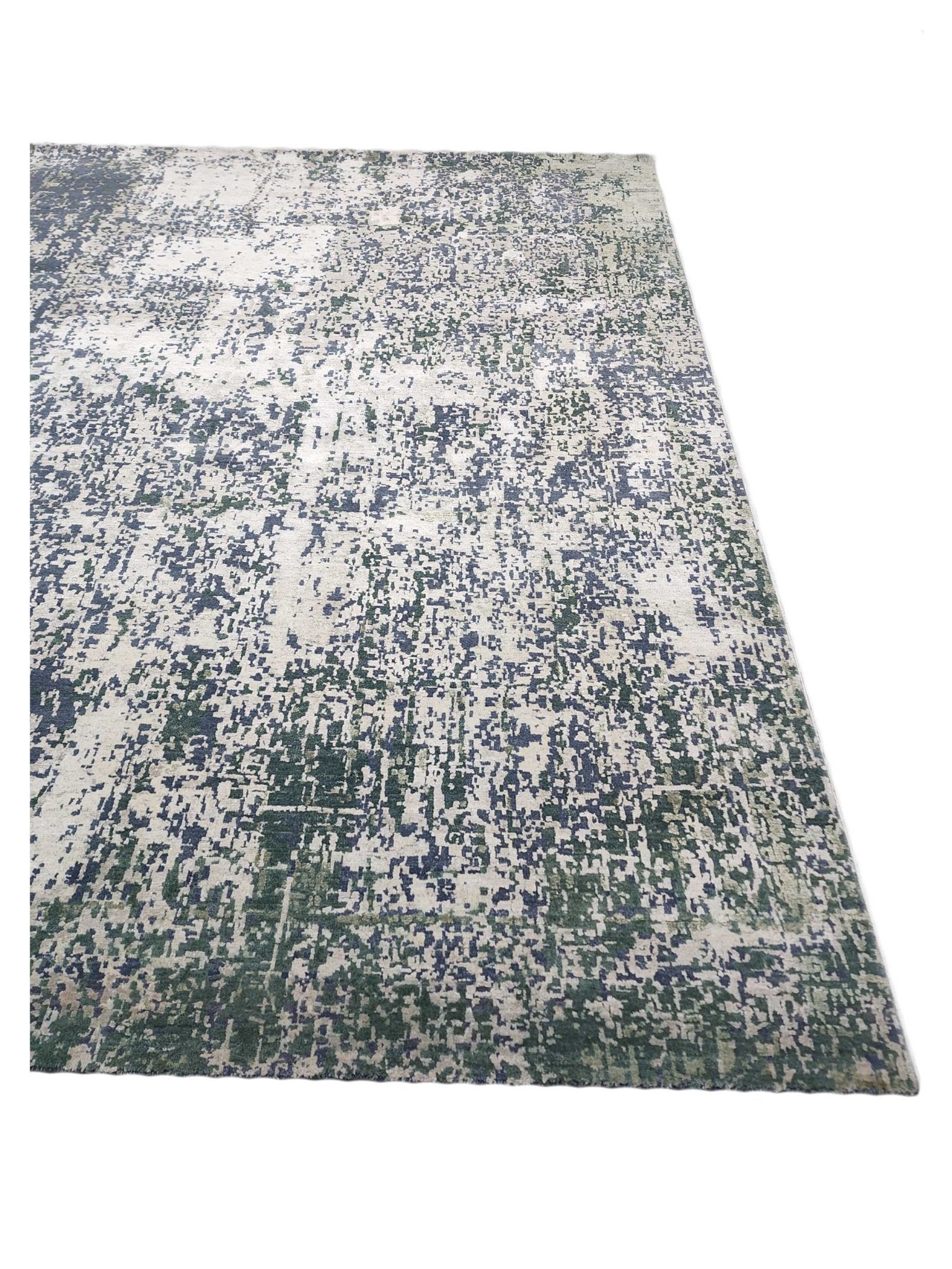 Artisan Bloom Beige Blue Transitional Knotted Rug - Rugs - Artisan - Atlanta Designer Rugs