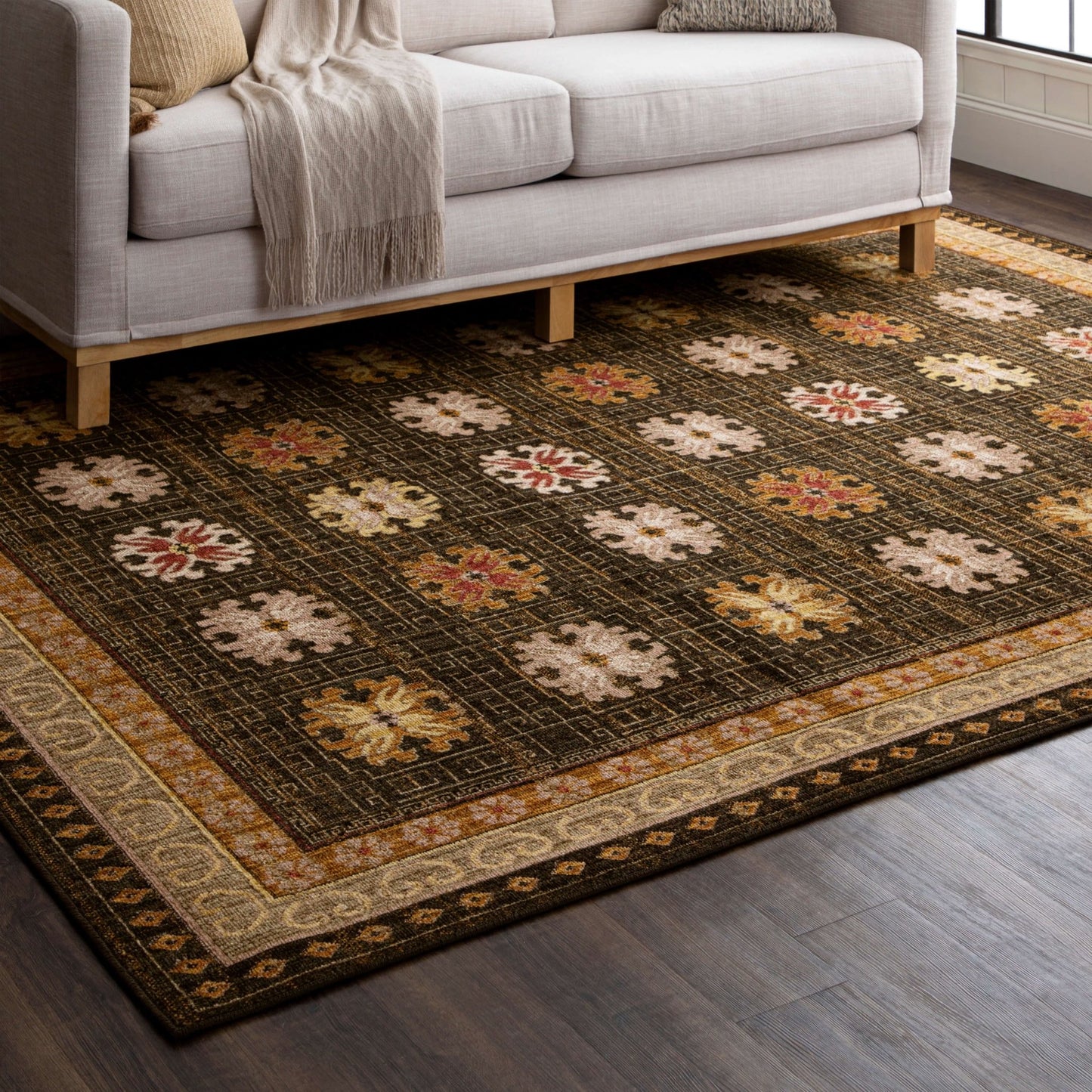 Karastan Bedouin 92605 Gold Traditional Machinemade Rug - Rugs - Karastan - Atlanta Designer Rugs