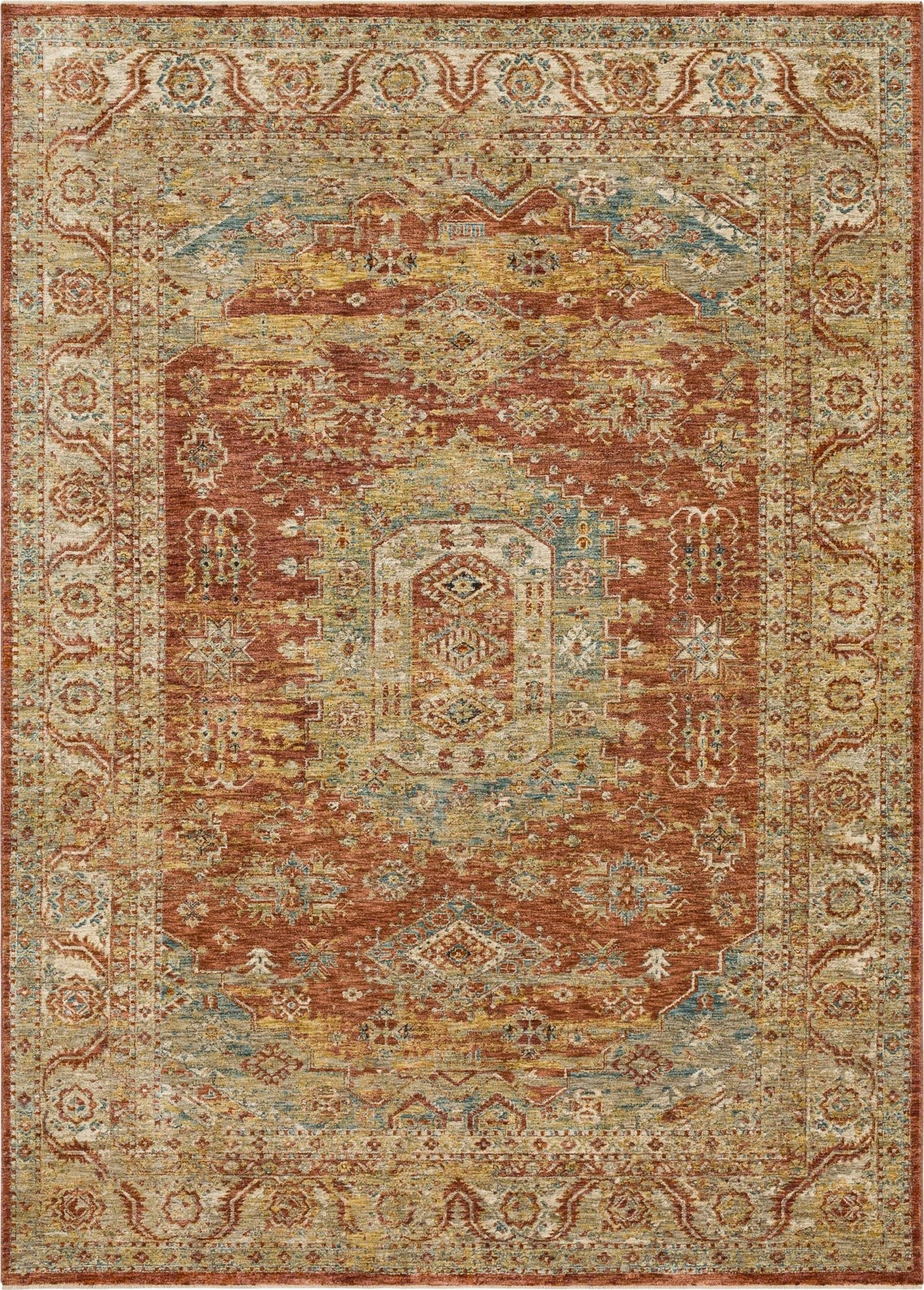 Karastan Marash RG846 Rust Traditional Machinemade Rug - Rugs - Karastan - Atlanta Designer Rugs