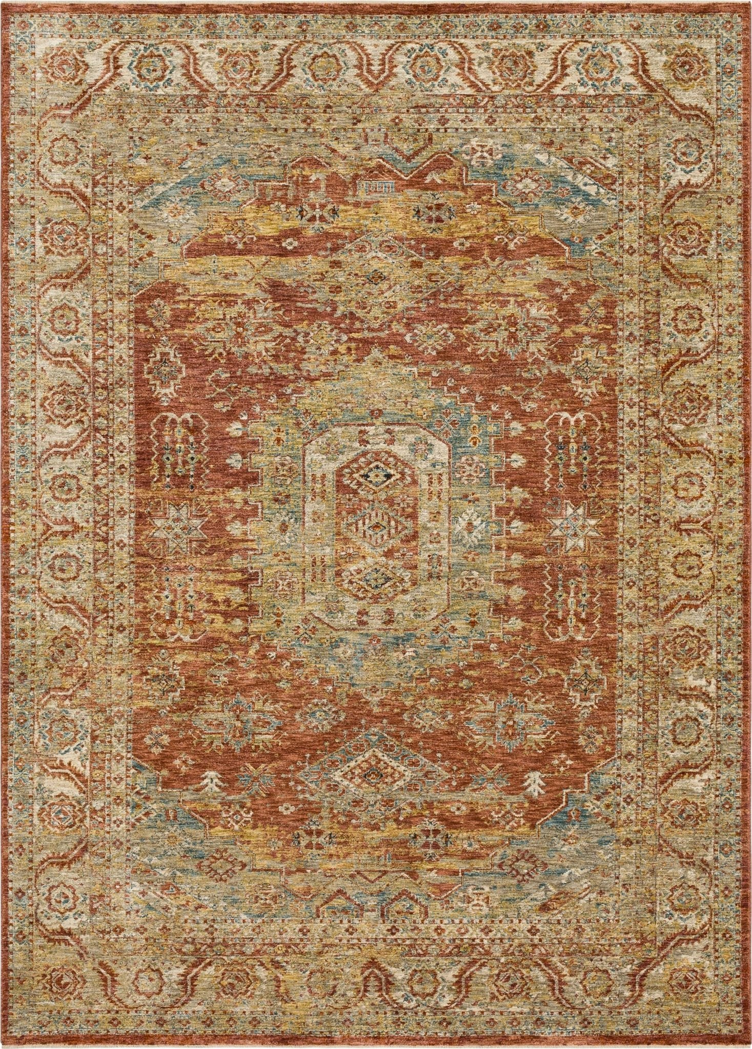 Karastan Marash RG846 Rust Traditional Machinemade Rug - Rugs - Karastan - Atlanta Designer Rugs