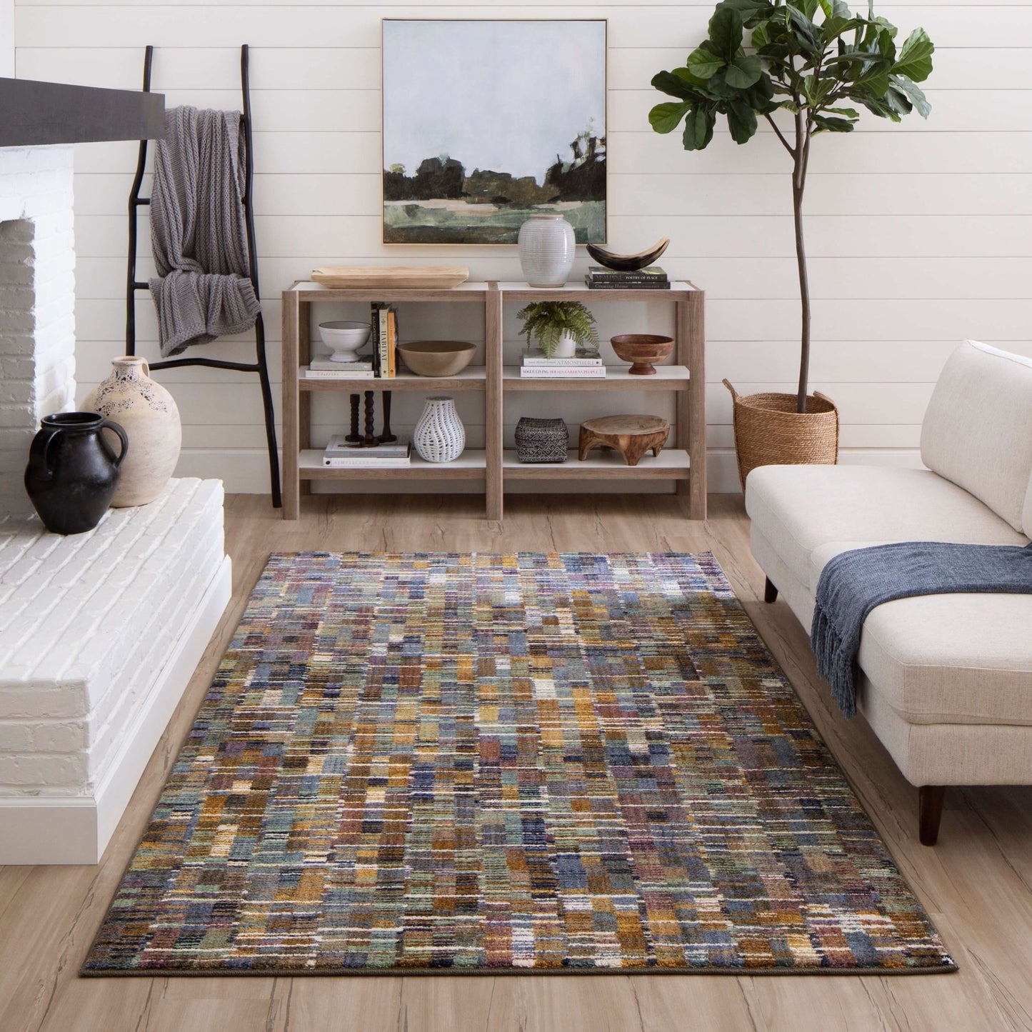 Karastan Enigma 90971 Multi Modern/Contemporary Machinemade Rug - Rugs - Karastan - Atlanta Designer Rugs