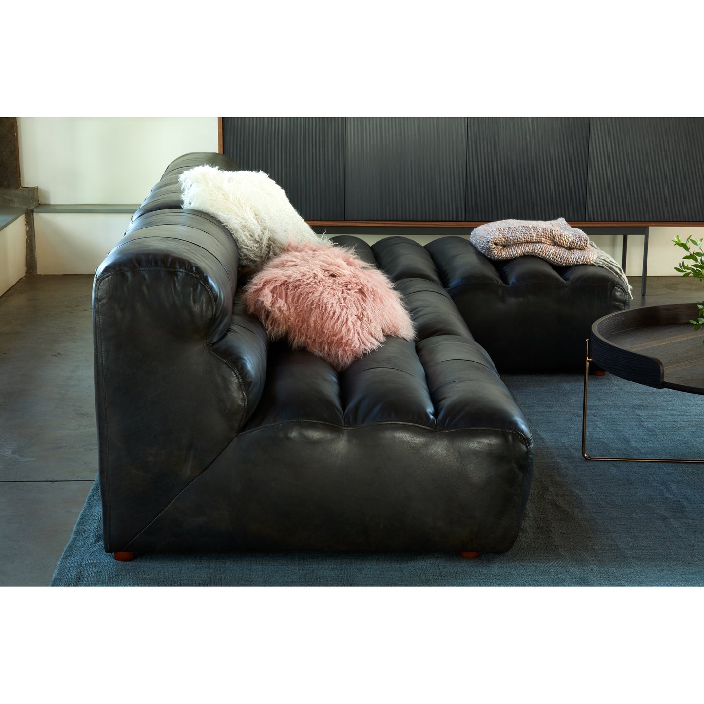 Moes Home Slipper Chairs Ramsay Black Contemporary Furniture