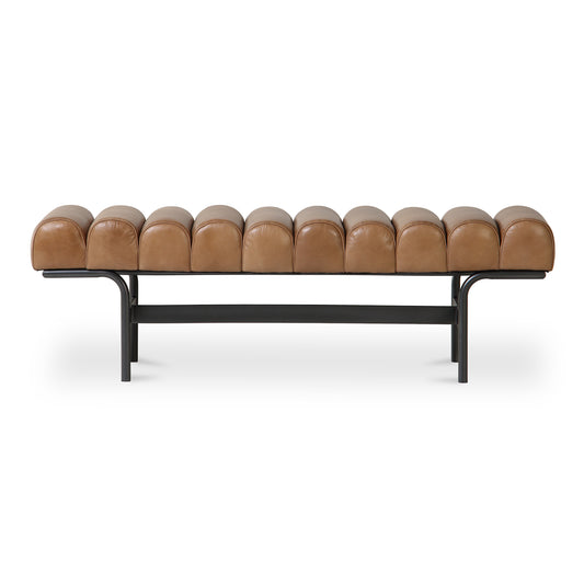 Moes Home Benches Harrison Brown Mid-Century Modern Furniture