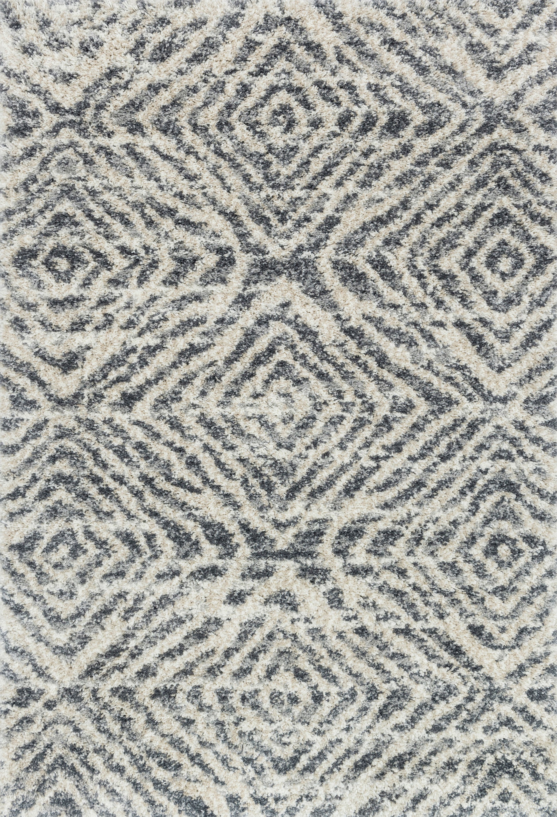 Loloi QUINCY QC-01 Graphite Sand Shag Power Loomed Rug