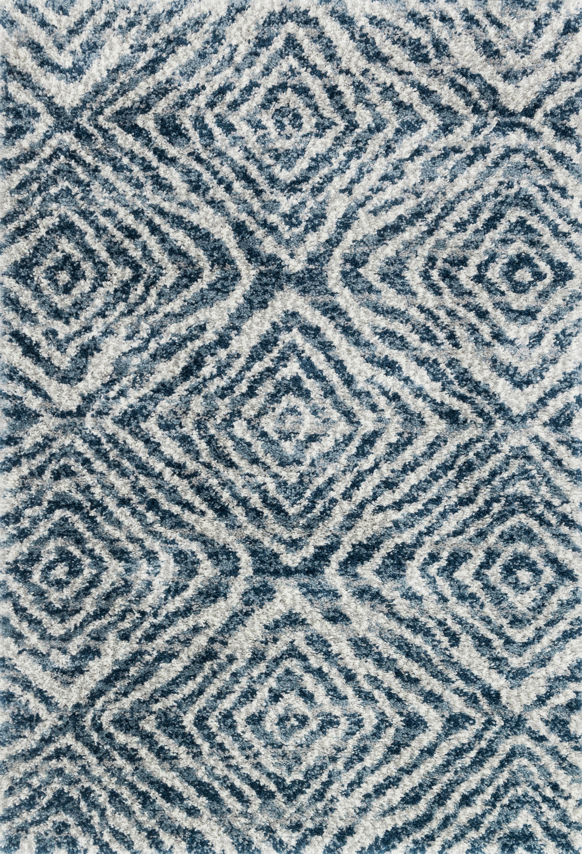 Loloi QUINCY QC-01 Ocean Pebble Shag Power Loomed Rug