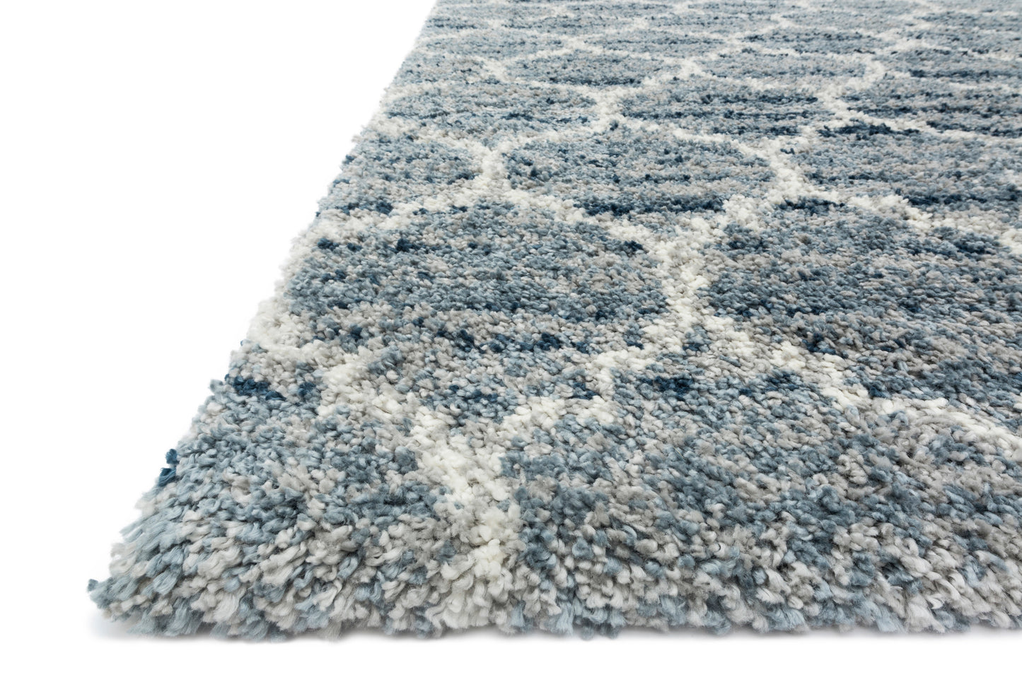 Loloi QUINCY QC-03 Spa Pebble Shag Power Loomed Rug