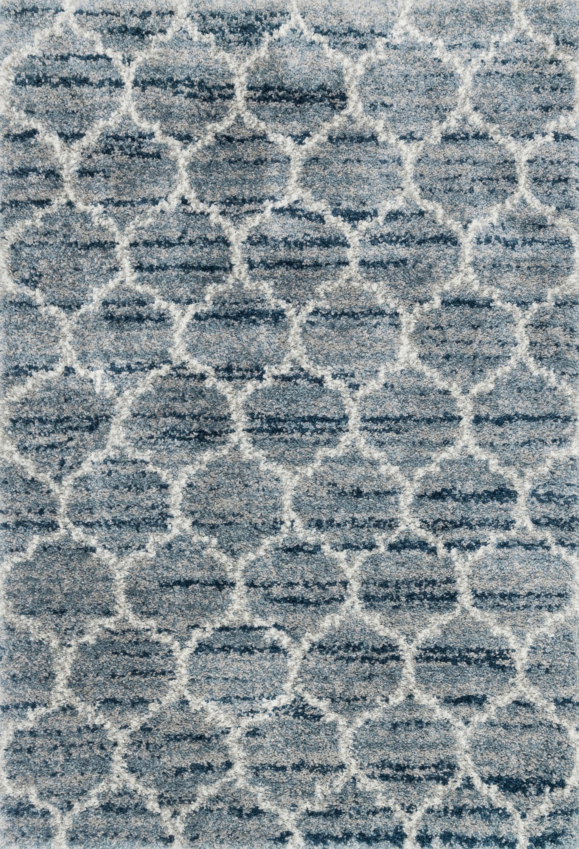 Loloi QUINCY QC-03 Spa Pebble Shag Power Loomed Rug