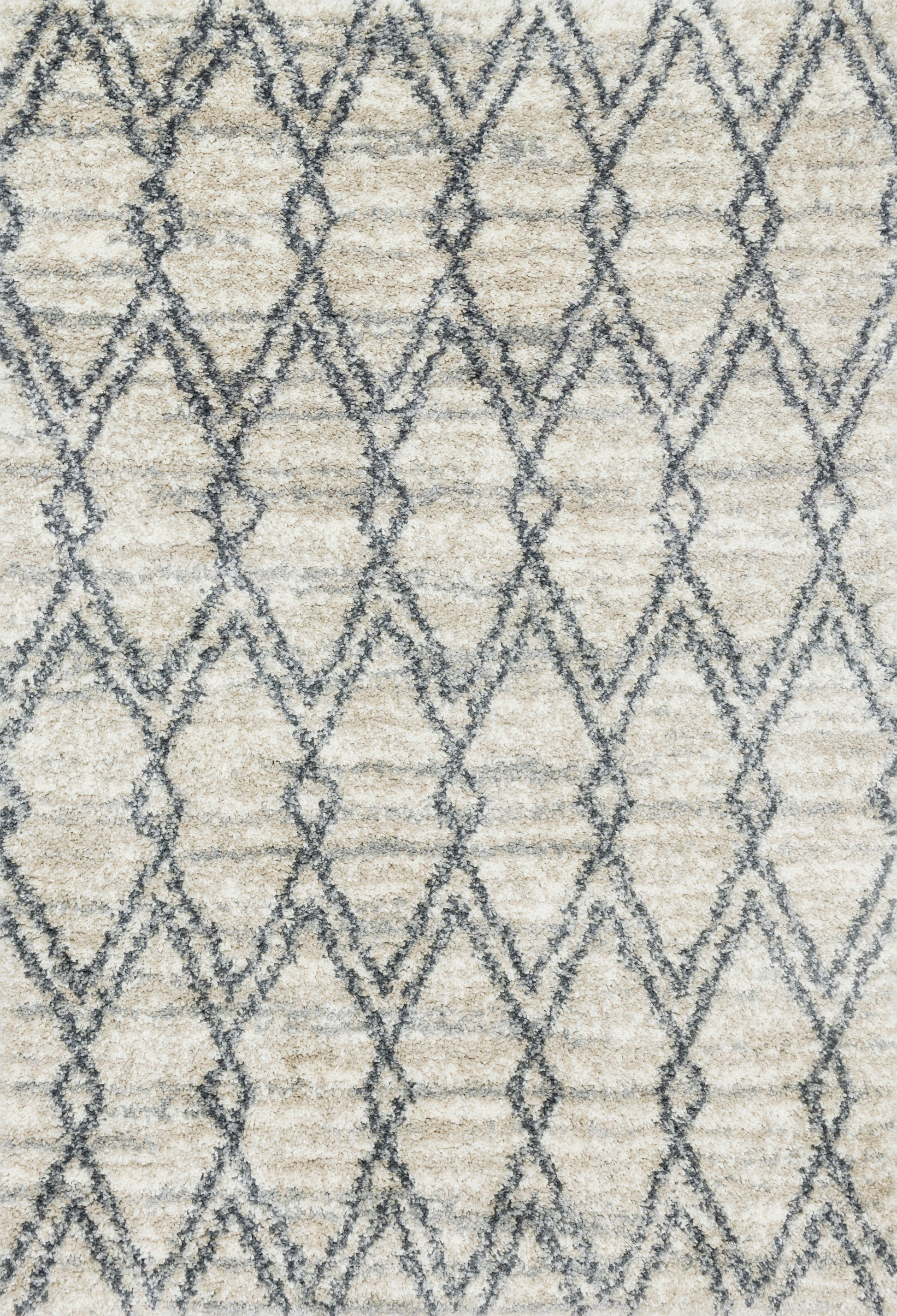 Loloi QUINCY QC-04 Sand Graphite Shag Power Loomed Rug