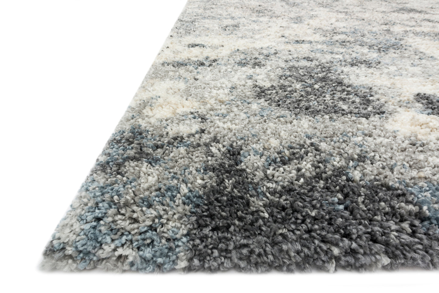 Loloi QUINCY QC-06 Slate Shag Power Loomed Rug