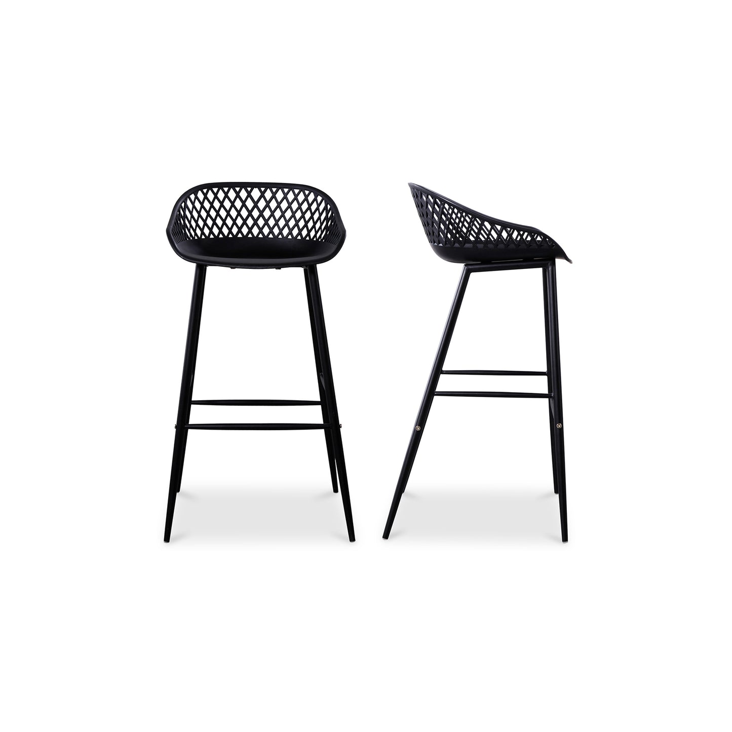 Moes Home Bar Stools Piazza Black Contemporary Furniture