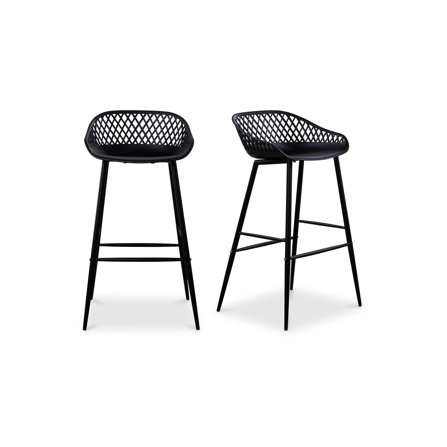 Moes Home Bar Stools Piazza Black Contemporary Furniture