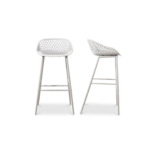 Moes Home Bar Stools Piazza White Contemporary Furniture