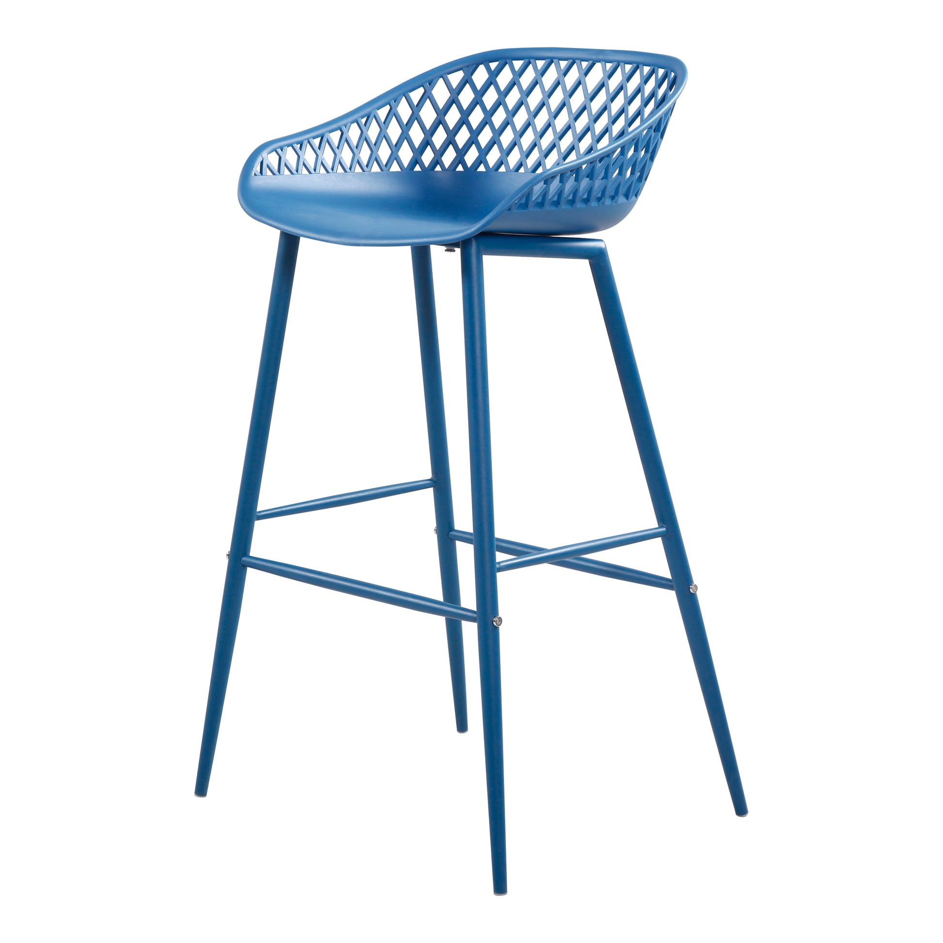 Moes Home Bar Stools Piazza Blue Contemporary Furniture