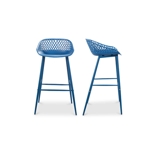 Moes Home Bar Stools Piazza Blue Contemporary Furniture